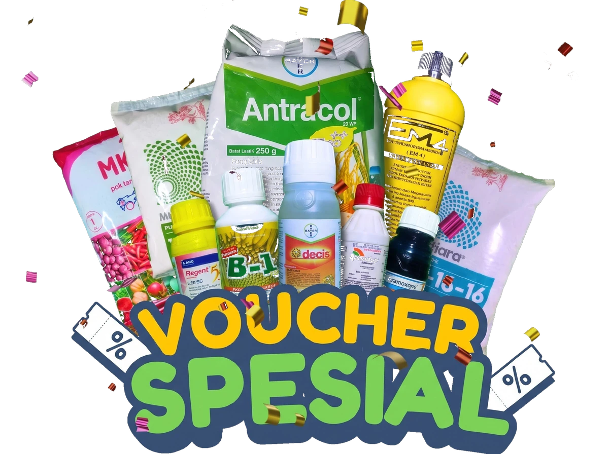 Voucher spesial: aneka pupuk, insektisida, dan herbisida dari UD. Labak Tani